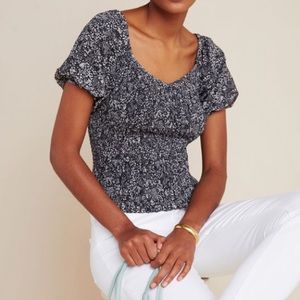 Anthropologie Aurelia Smock Top